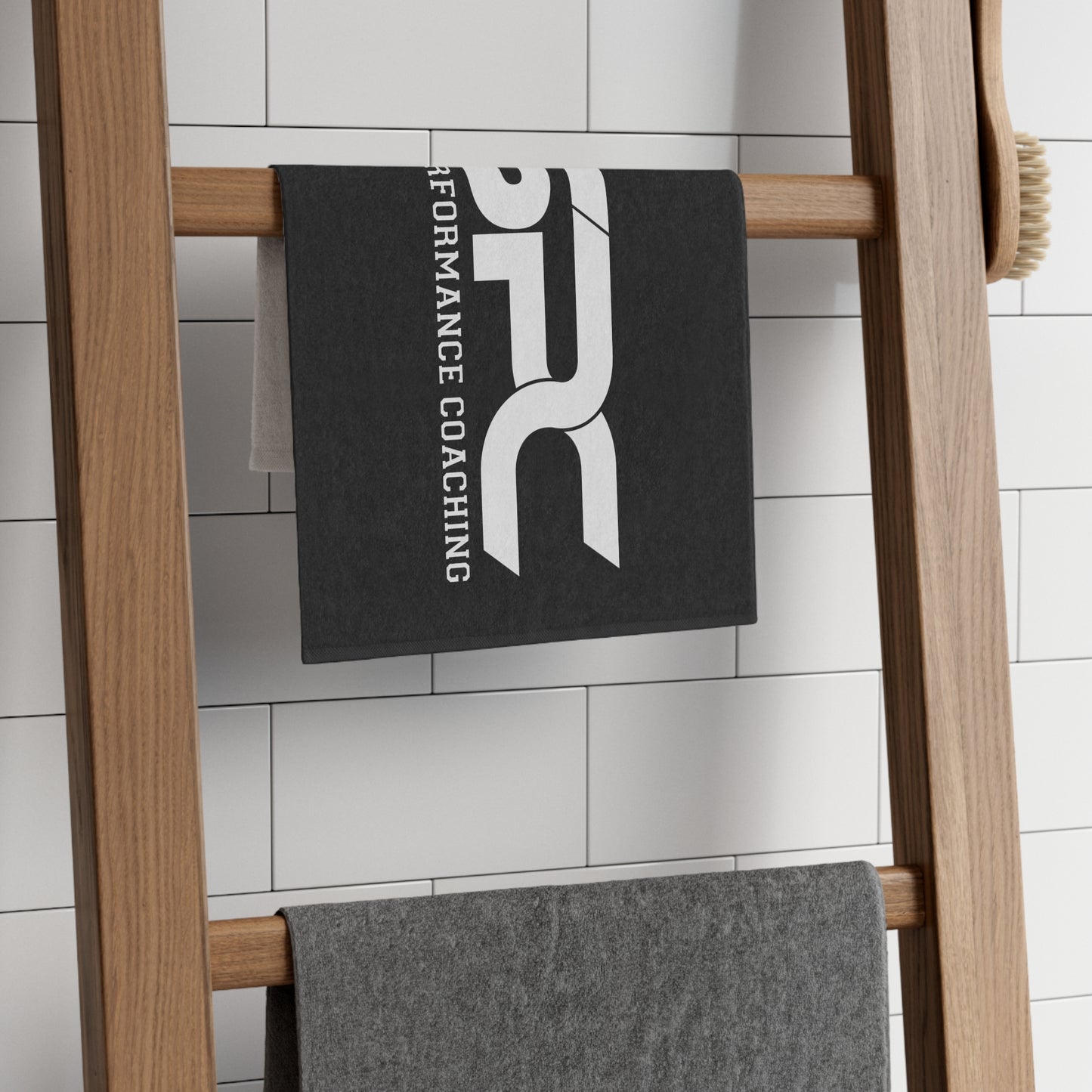 Sports Rally Towel — Black with white LSPC Logo
