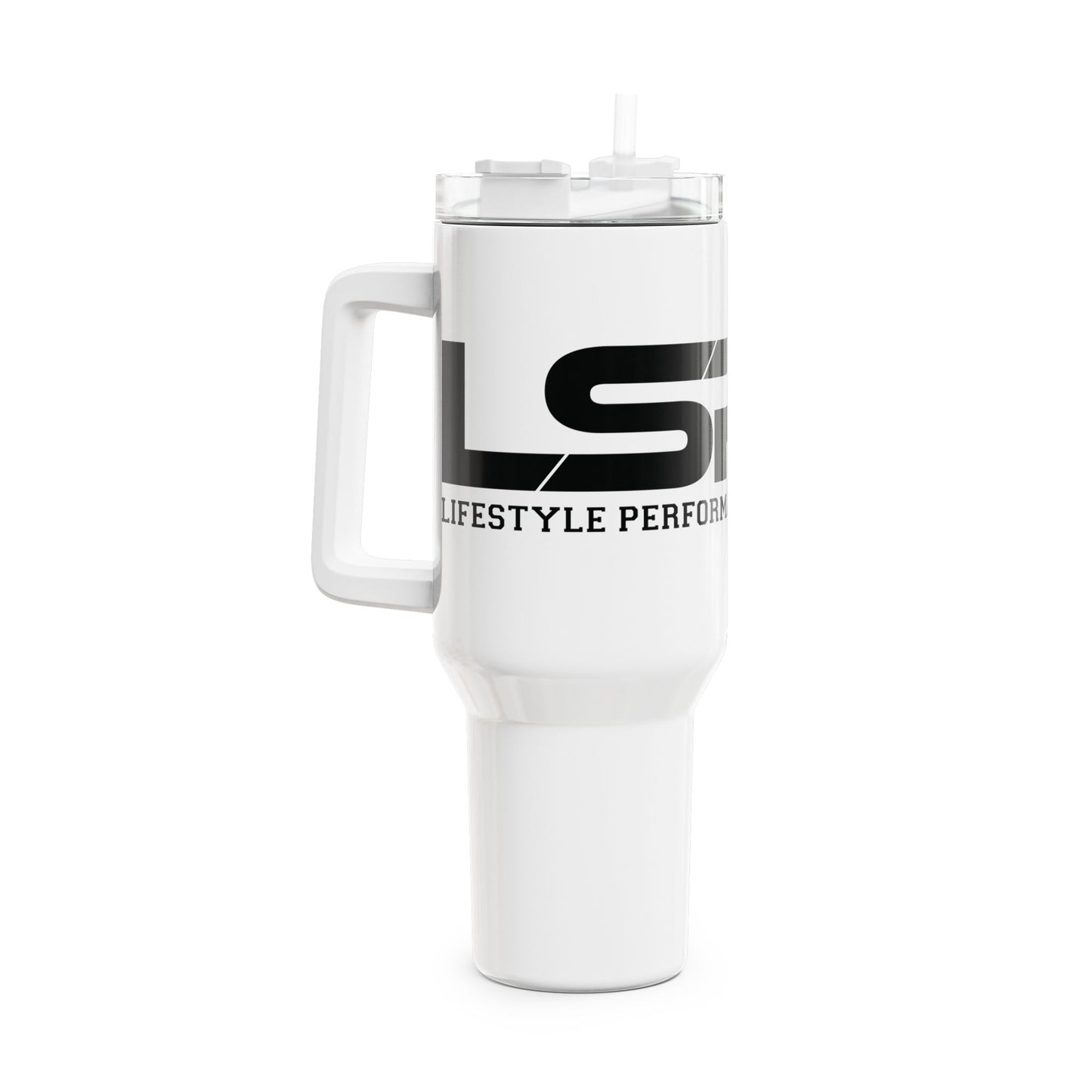 40oz Stainless Steel Tumbler with Handle — LSPC Logo