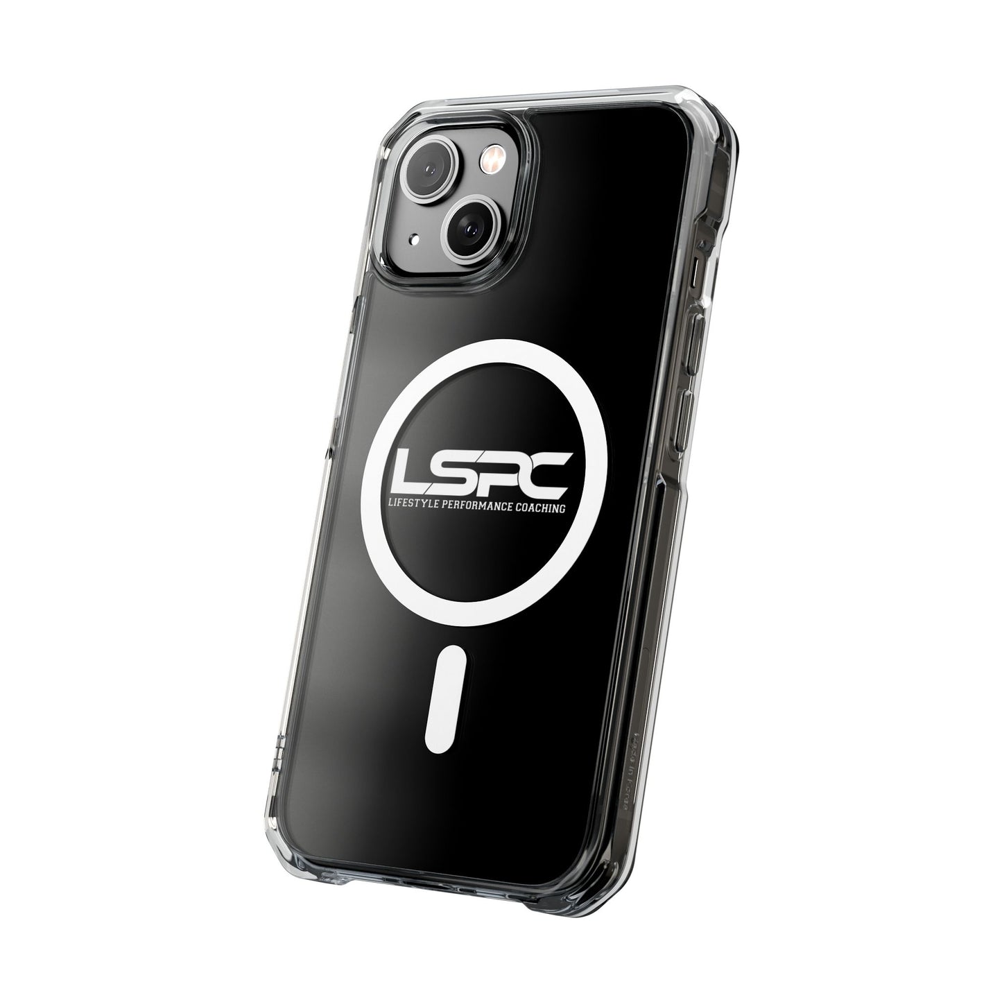 Clear Magnetic Phone Case with LSPC Logo — MagSafe Compatible Impact Protection
