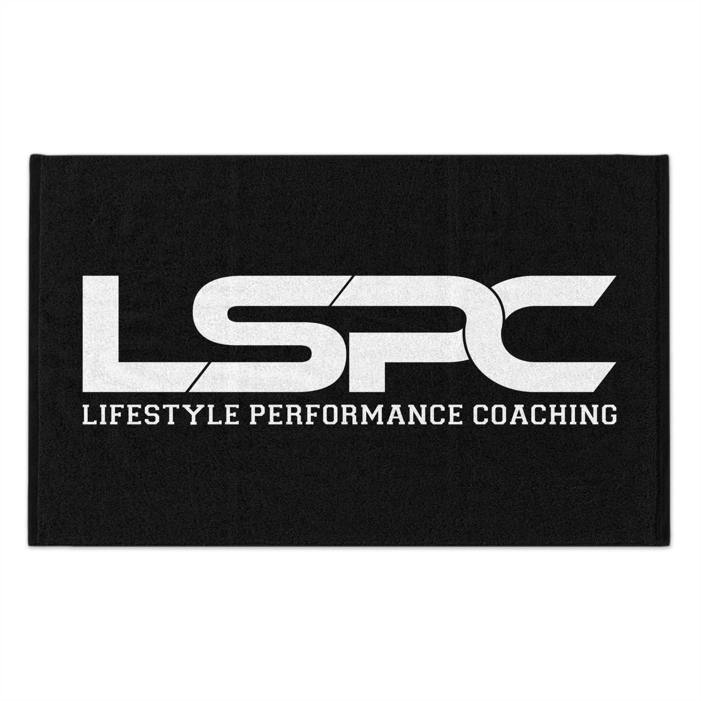 Sports Rally Towel — Black with white LSPC Logo