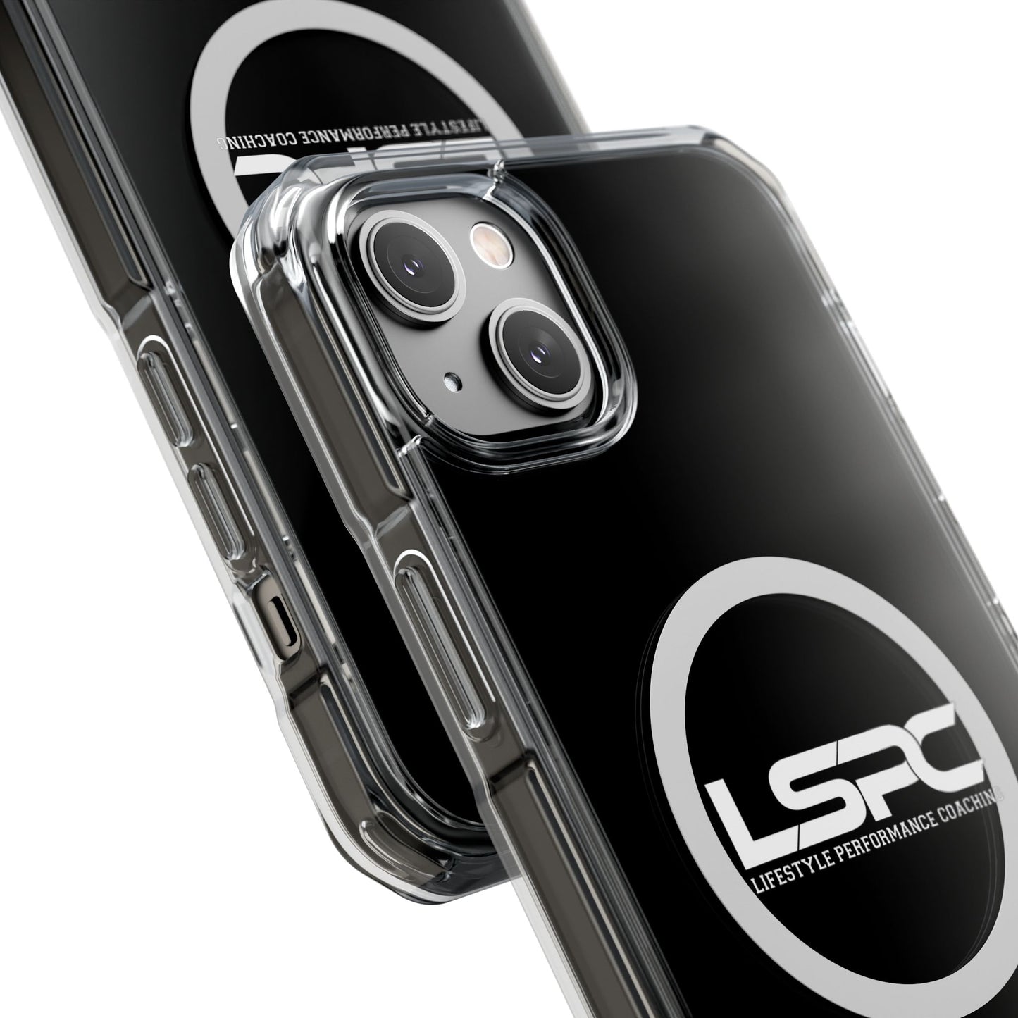Clear Magnetic Phone Case with LSPC Logo — MagSafe Compatible Impact Protection