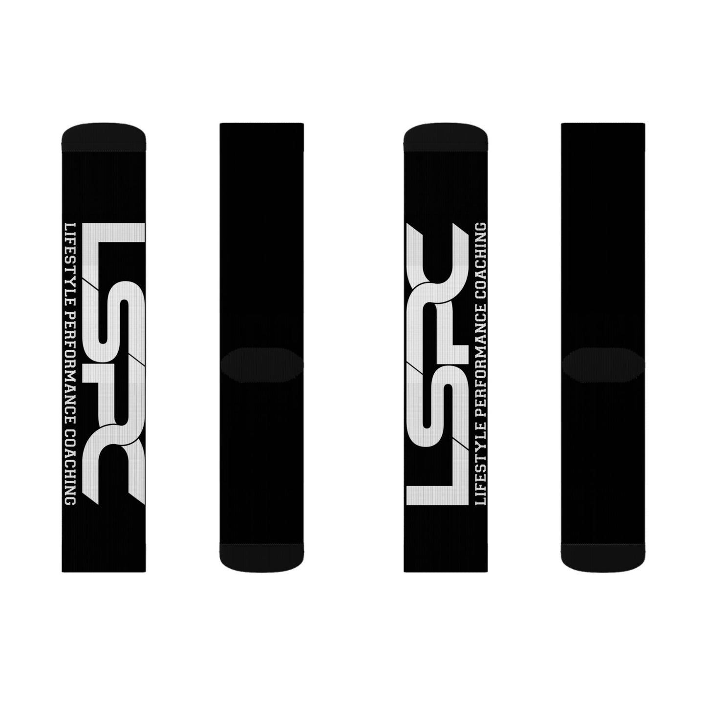 Athletic Crew Socks — Black LSPC