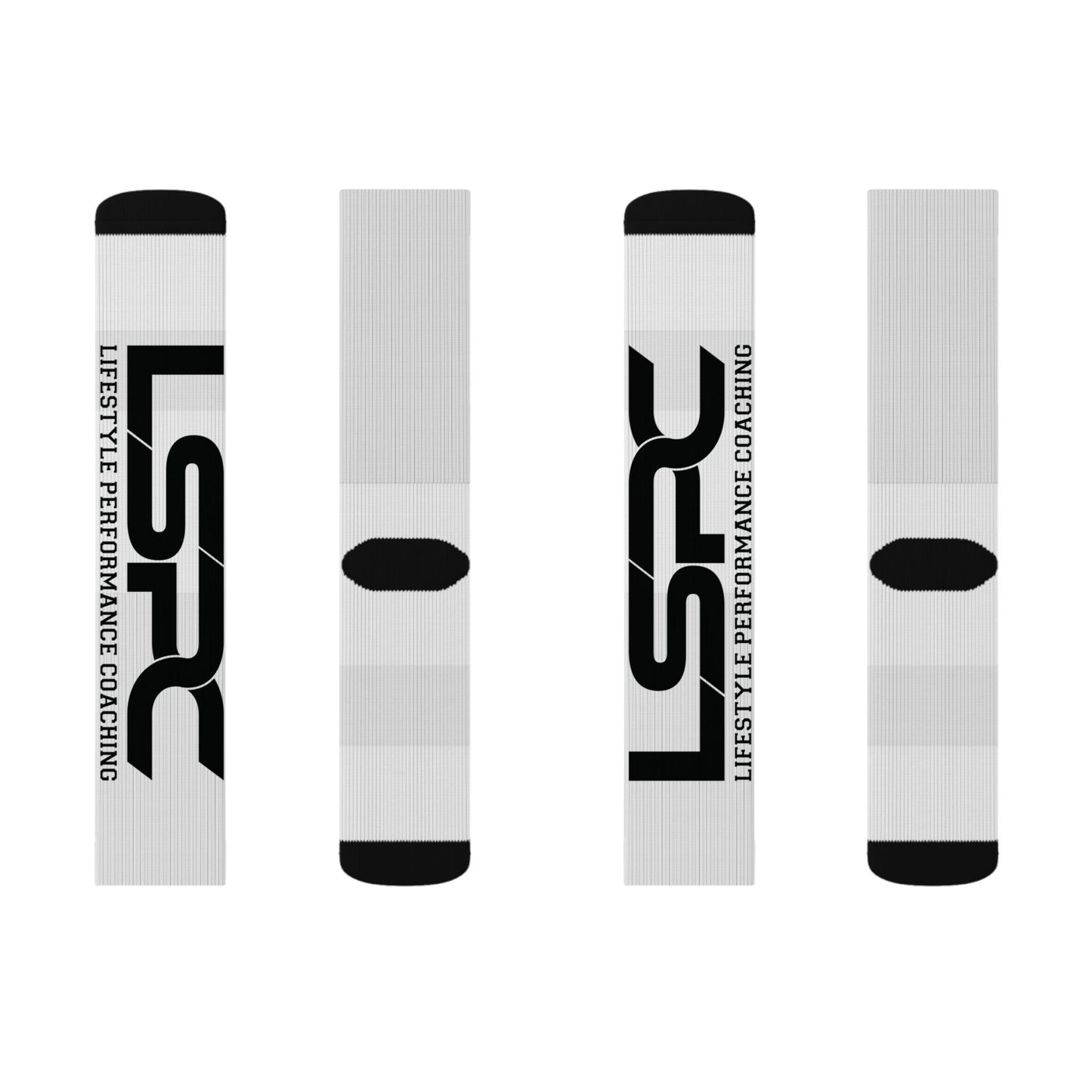 Athletic Crew Socks — White LSPC