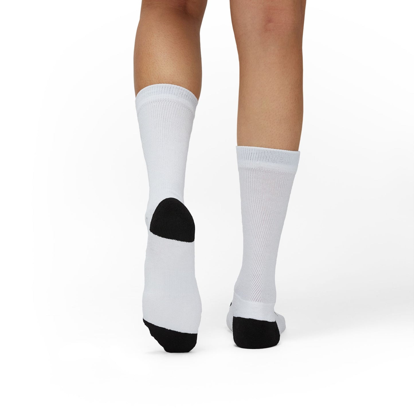 Athletic Crew Socks — White LSPC